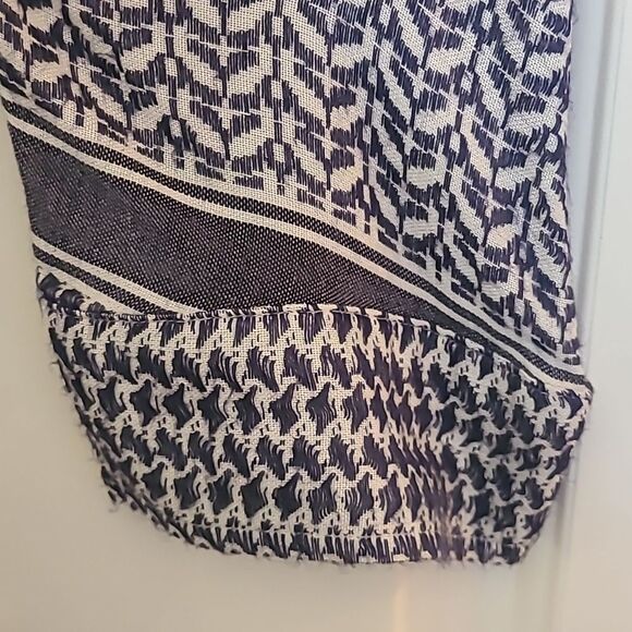 Rails x Anthropologie LILY YARN-DYED Jacquard Blue & White Plaid Top Size S - Picture 9 of 15